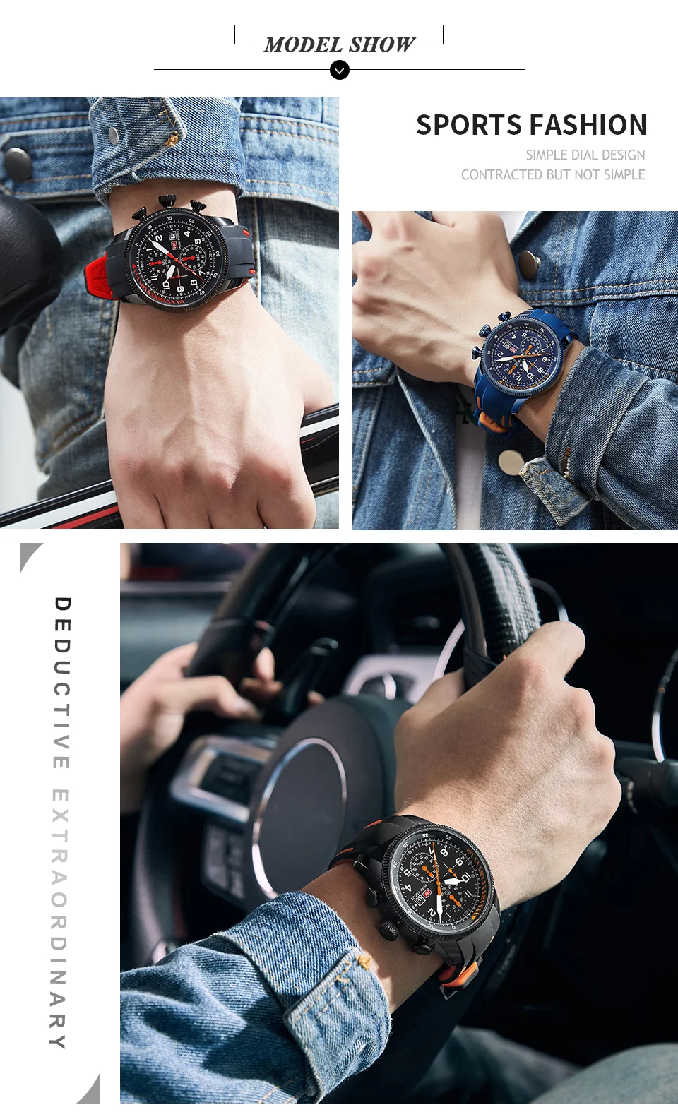 Mini Focus Luxury Silicone Sport Chronograph Men’s Quartz Watch | Waterproof Multifunction Business Wristwatch