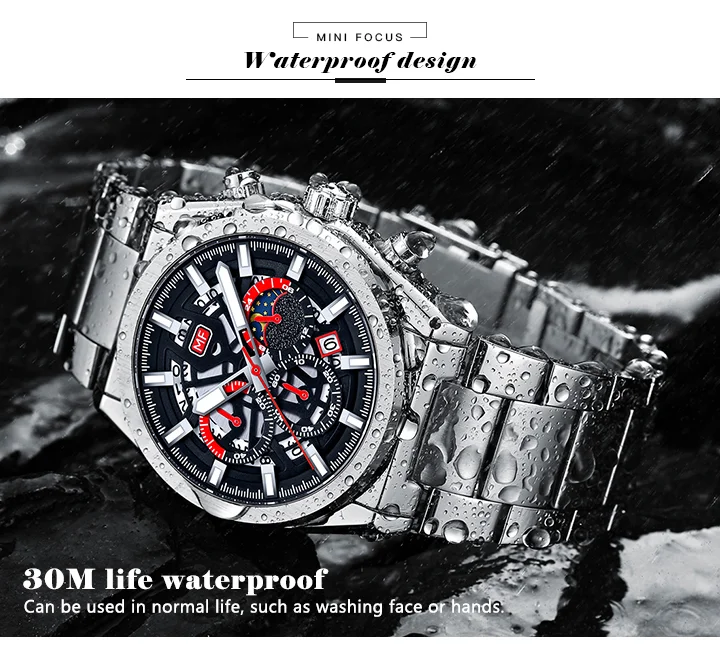 MINI FOCUS Classic Men’s Business Watch – Waterproof Quartz Timepiece for Modern Professionals