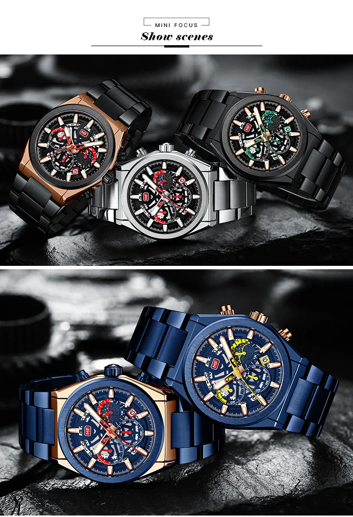 MINI FOCUS Classic Men’s Business Watch – Waterproof Quartz Timepiece for Modern Professionals