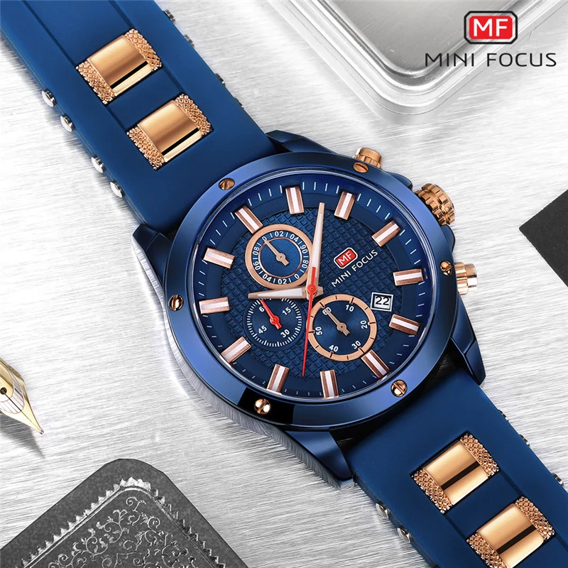 MF0089G Mini Focus Chronograph Men's Watch | Wholesale Sports Wristwatch from Factory