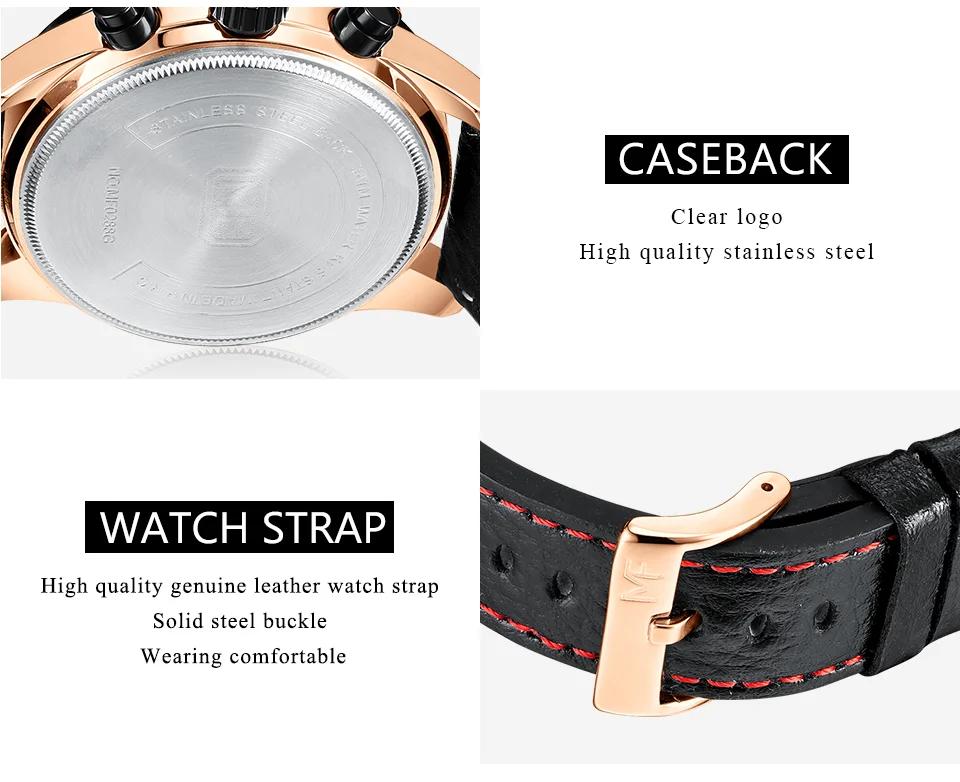 Mini Focus Men’s Quartz Sport Watch | Waterproof Leather Strap Wristwatch for Wholesale