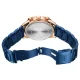 Mini Focus Blue Chronograph Watch for Men Stainless Steel