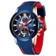 Mini Focus Sports Quartz Watch | Blue Chronograph with