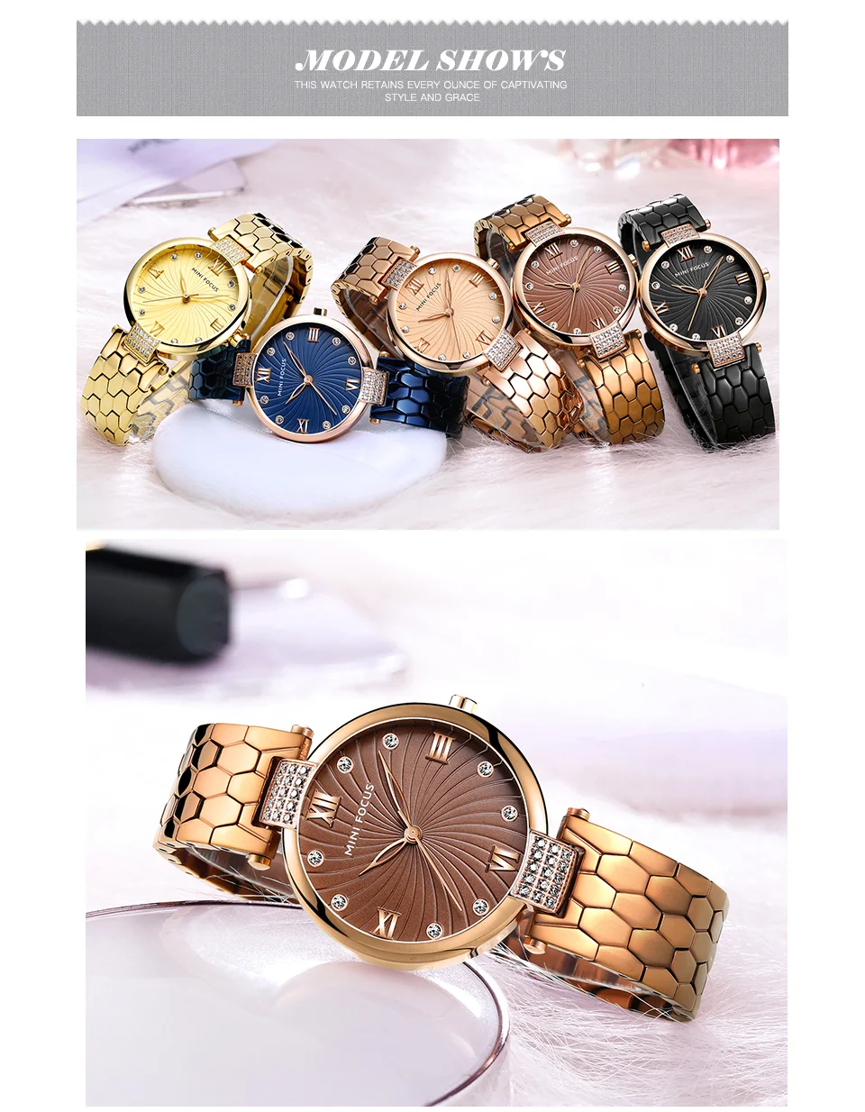 Mini Focus MF0186L Women's Business Watch | Japan Quartz Movement | Waterproof Elegant Wristwatch