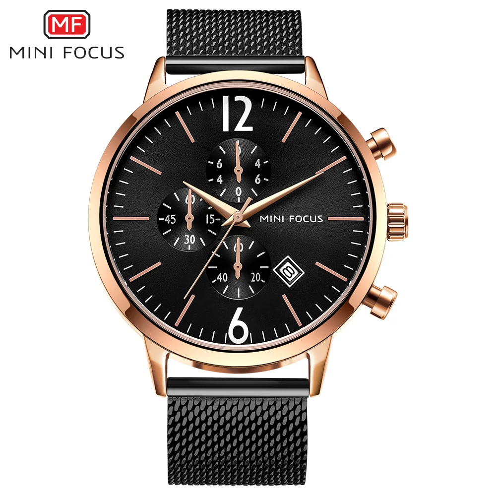 MINI FOCUS Men’s Luxury Quartz Watch Waterproof Factory