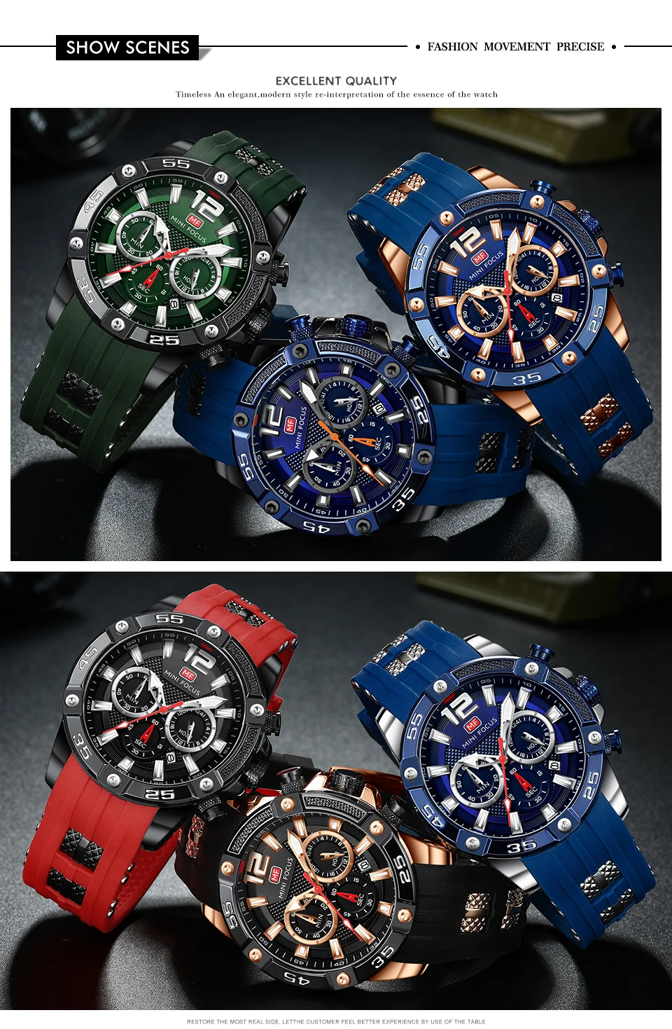 Mini Focus MF0349G Men's Chronograph Watch | Fashion Quartz Timepiece for B2B Wholesale