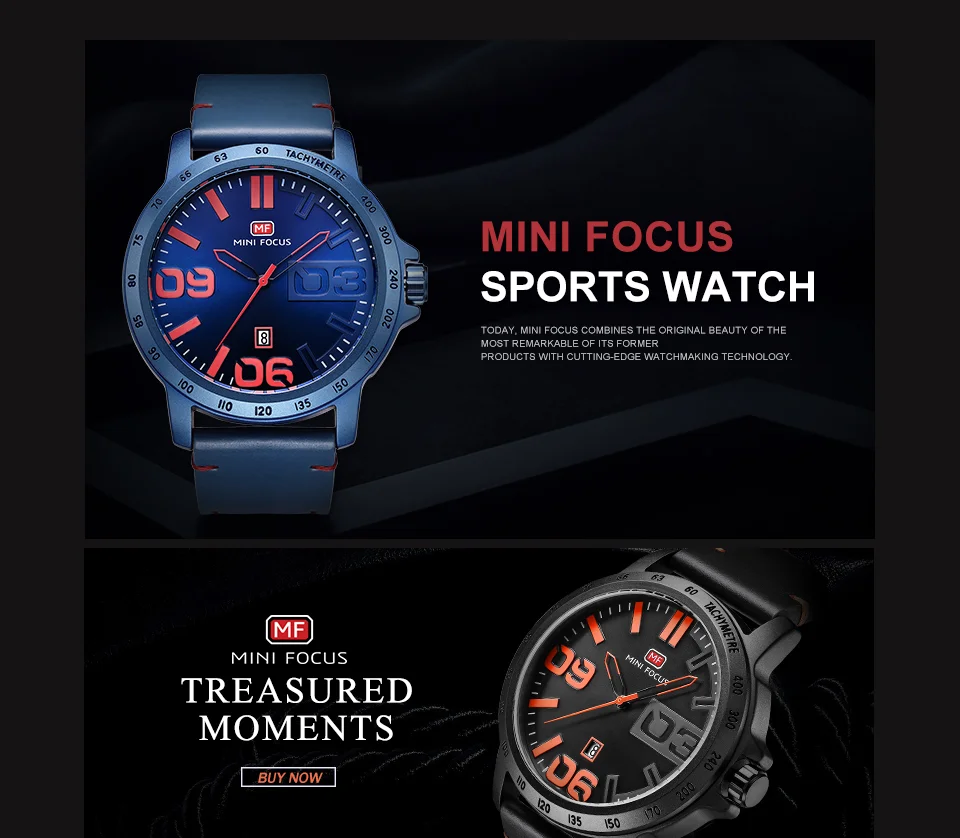 Mini Focus MF0169G Men’s Quartz Watch | Stylish Leather Band, Casual Design, Factory Direct Wholesale & Custom OEM