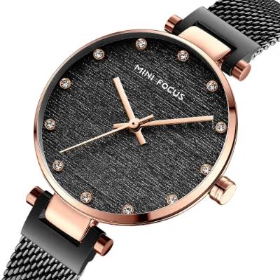 Elegant Quartz Watch for Women Stainless Steel Mesh MINI