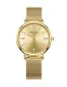 MINI FOCUS Luxury Ladies Watch Diamond Dial Gold Mesh Band