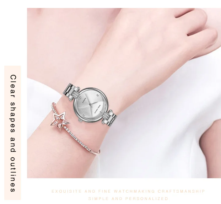 MINI FOCUS Trend Design Woman High Quality Luxury Waterproof Clock Quartz Watches with 5 ATM Male Stainless Steel Strap