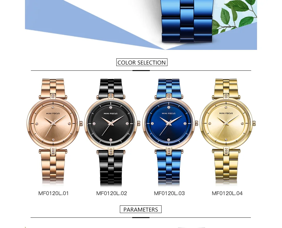 Mini Focus MF0120L Women’s Stylish Quartz Watch | Luxury Mesh Strap Alloy Waterproof | Factory Direct Cheap Price