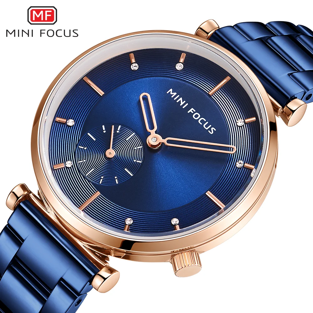 Girls Starry Quartz Watch Luminous Stainless Steel MINI