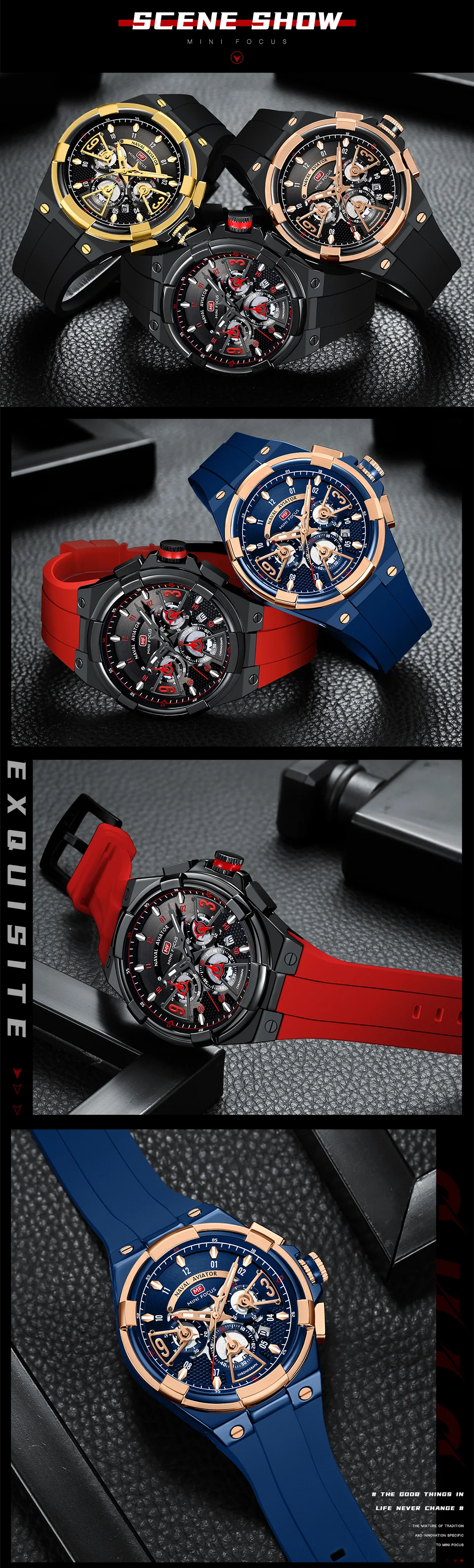 Men’s Quartz Chronograph Sport Watch with Luminous Display – Mini FocusWholesale Supplier