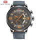 Mini Focus Men’s Chronograph Quartz Watch Leather Strap