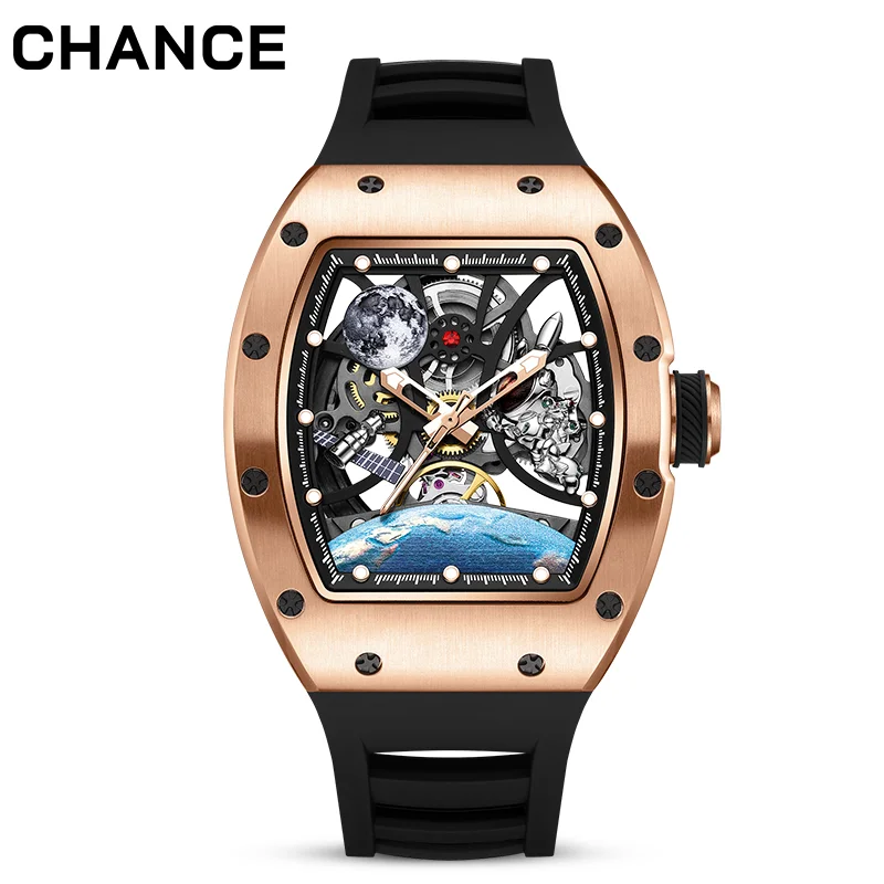 Tourbillon Watch – Carbon Fiber Case, Skeleton Dial