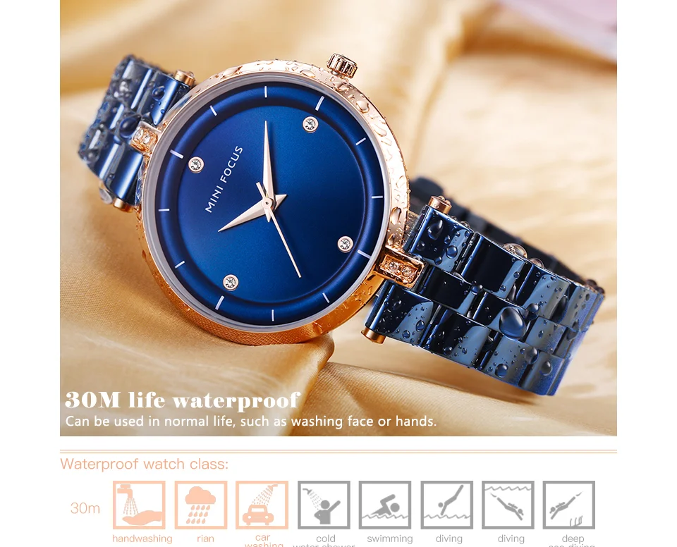 Mini Focus MF0120L Women’s Stylish Quartz Watch | Luxury Mesh Strap Alloy Waterproof | Factory Direct Cheap Price