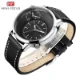 Mini Focus Men’s Business Watch Blue Dial Leather Strap