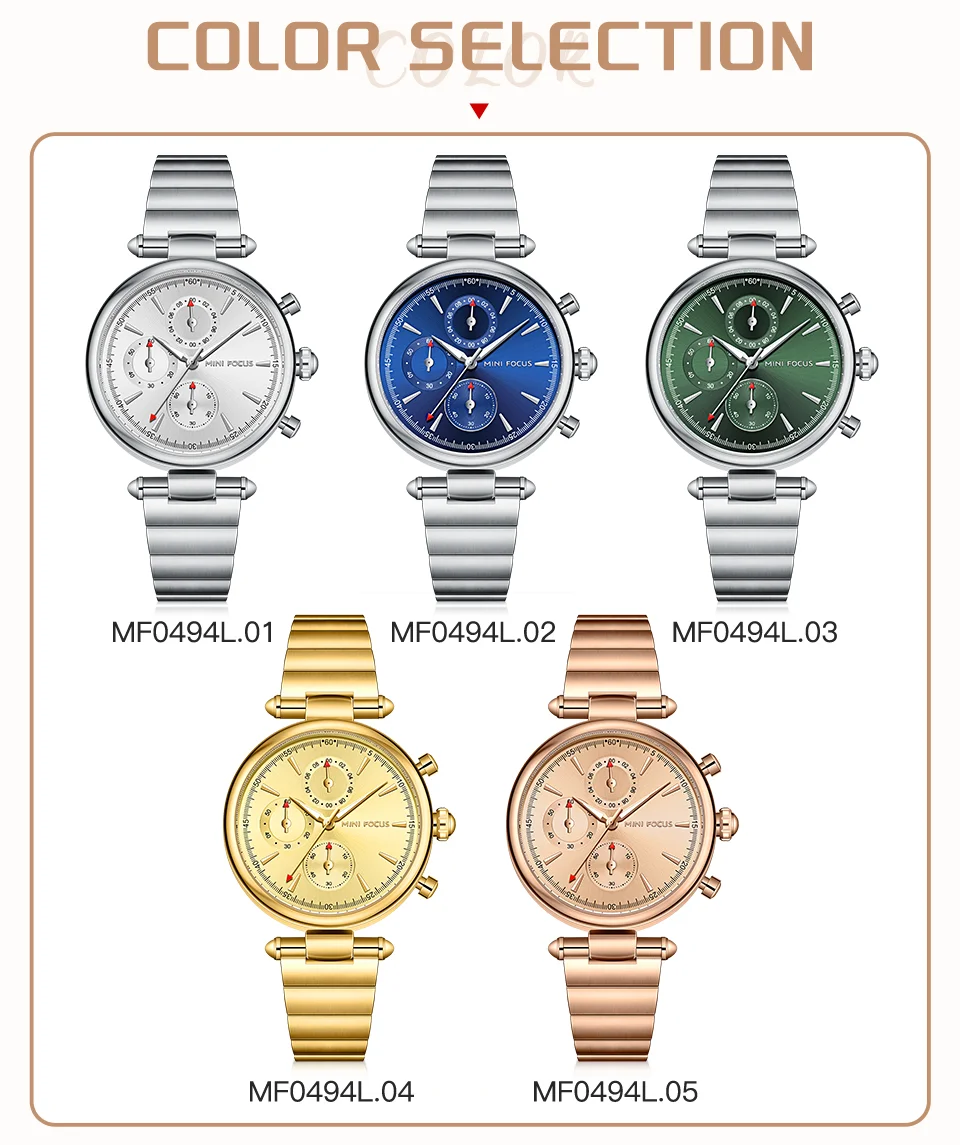 Affordable Fashion Quartz Watch for Women | Mini Focus Waterproof Stainless Steel Female Wristwatch Wholesale