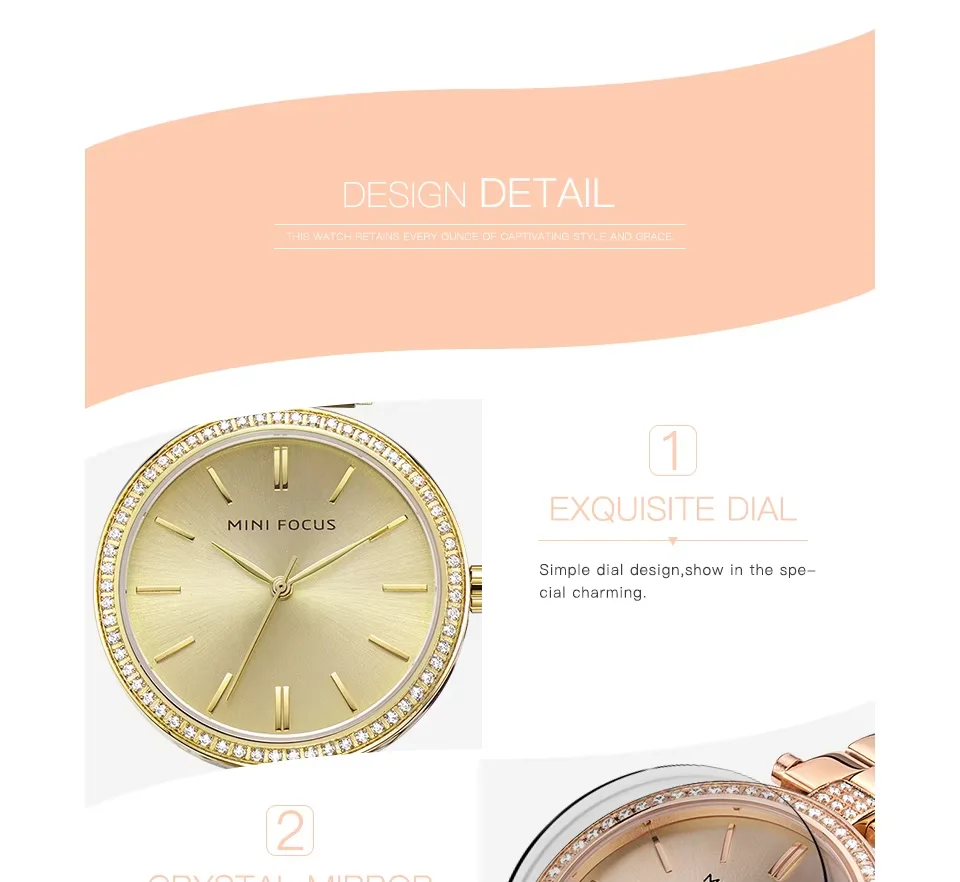Mini Focus MF0039L Women’s Luxury Stainless Steel Quartz Watch | Waterproof Elegant Silver Wristwatch | Factory Wholesale