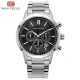 Mini Focus Men’s Business Quartz Watch Waterproof Steel Band