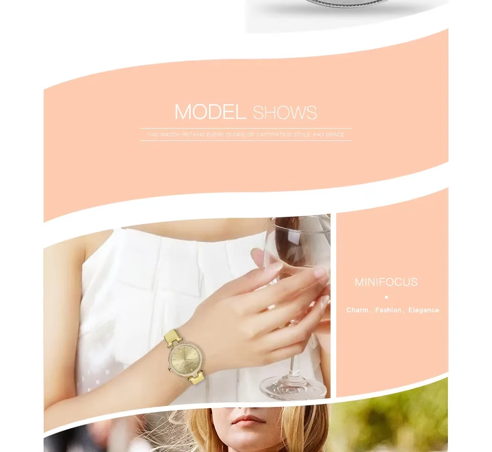 Mini Focus MF0039L Women’s Luxury Stainless Steel Quartz Watch | Waterproof Elegant Silver Wristwatch | Factory Wholesale