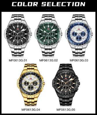 MINI FOCUS MF0613G Quartz Watch 47.5mm Steel