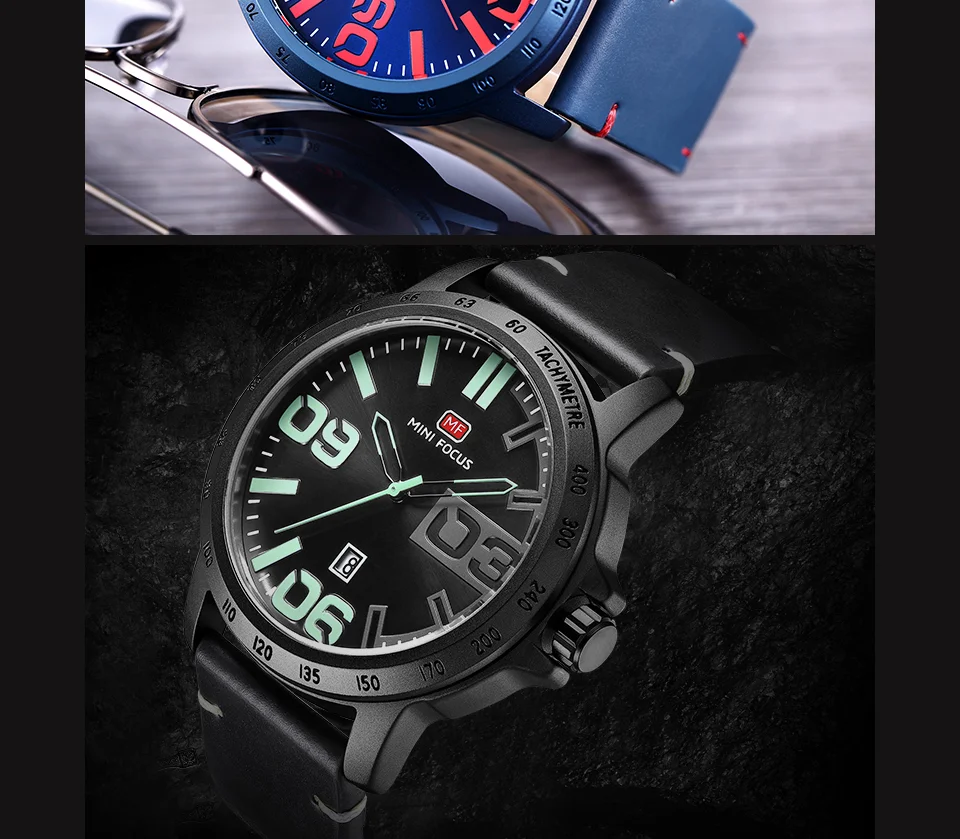 Mini Focus MF0169G Men’s Quartz Watch | Stylish Leather Band, Casual Design, Factory Direct Wholesale & Custom OEM
