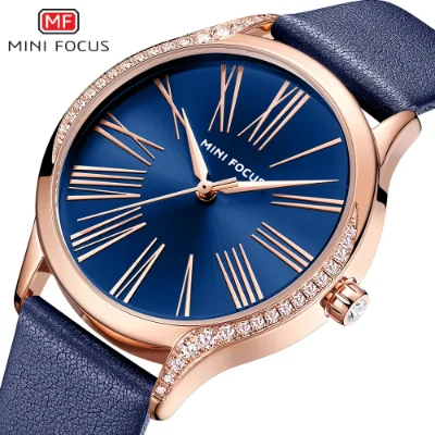 Mini Focus Women’s Quartz Watch Elegant Blue Dial