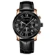Fashion Leather Chronograph Watch for Men Classic Quartz