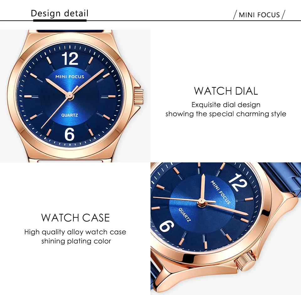 MINI FOCUS Elegant Guangzhou Female Quartz Watch Stylish Stainless Steel Band Waterproof Simple Casual Watch Supplier