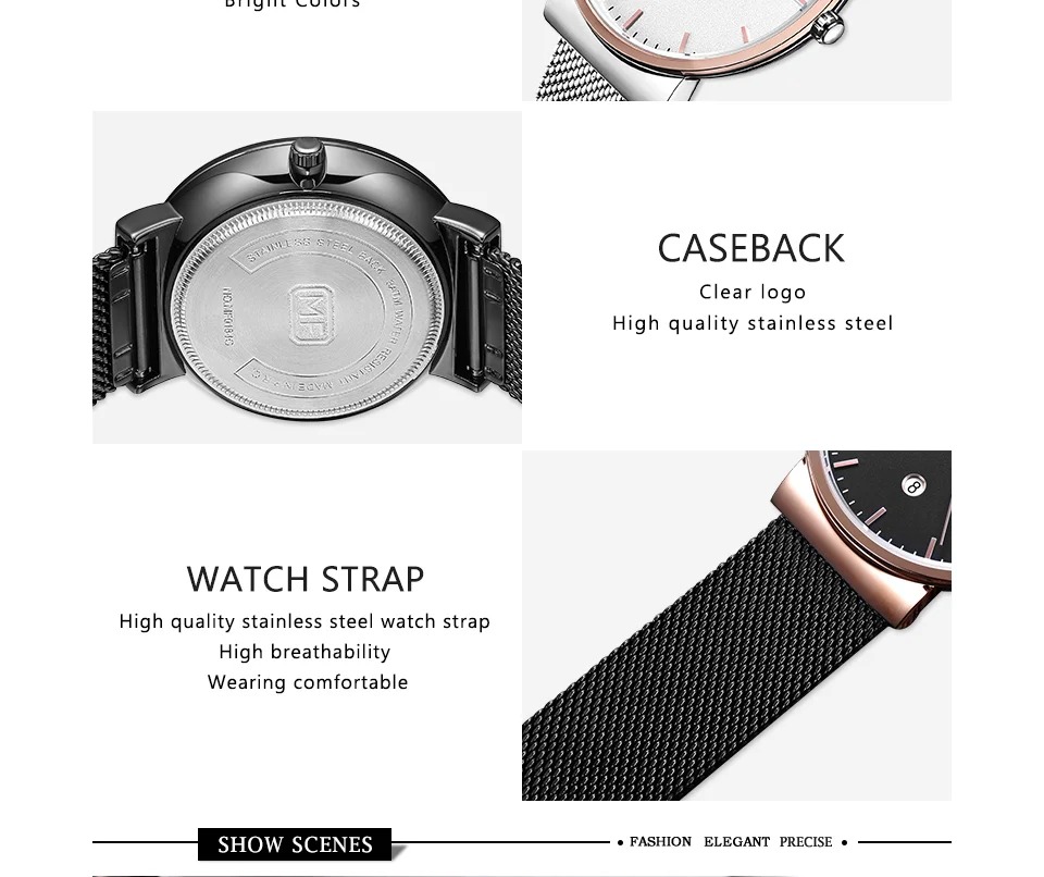 Mini Focus MF0184G Men's Business Quartz Watch | Stainless Steel Mesh Band | Waterproof Calendar OEM Supplier