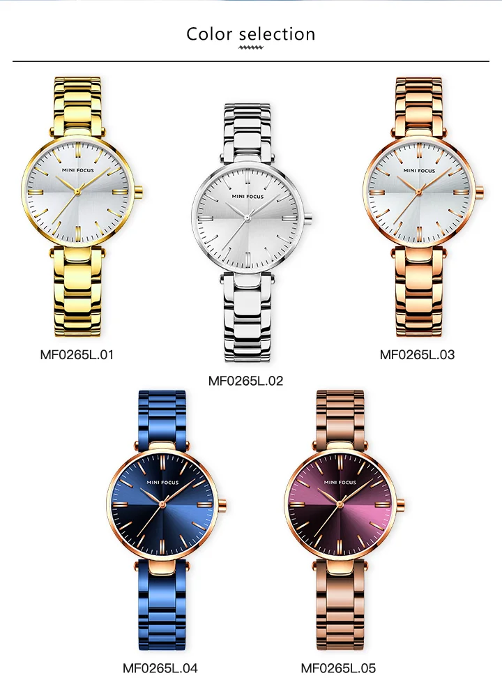 MINI FOCUS Women’s Quartz Watch | Stainless Steel | OEM Logo | Factory Direct Wholesale
