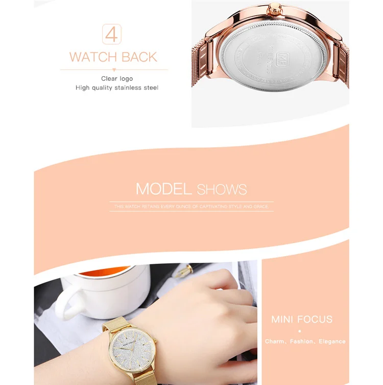 Mini Focus MF0044 Women's Dress Quartz Watch | Stainless Steel Band | Elegant Fashion Wristwatch Factory Wholesale