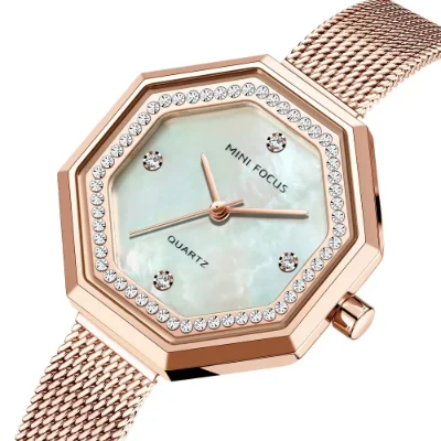 MINI FOCUS Diamond Brand Luxury Fashion Women Quartz Watch