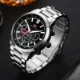 MINI FOCUS Men’s Quartz Sports Watch Stainless Steel