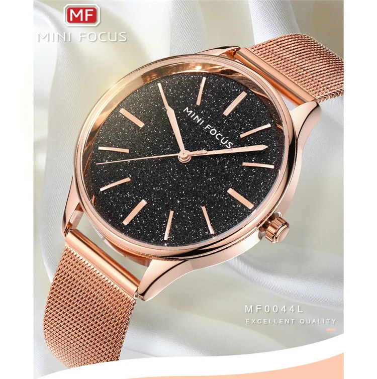 Mini Focus MF0044 Women's Dress Quartz Watch | Stainless Steel Band | Elegant Fashion Wristwatch Factory Wholesale