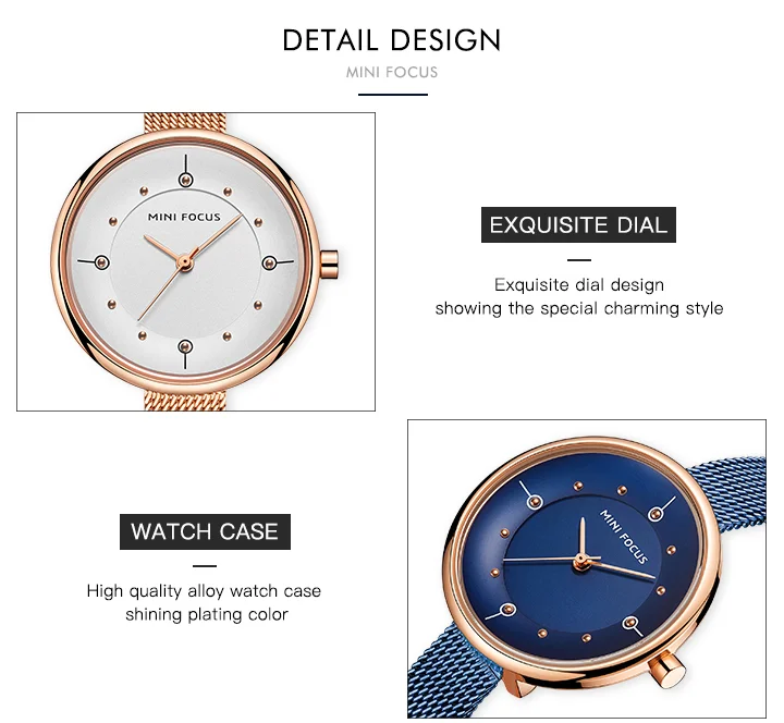 Mini Focus Women's Quartz Watch Stylish Stainless Steel Wristwatch for Global Wholesale