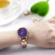 Mini Focus Women's Luxury Quartz Watch Purple Dial