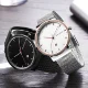 Waterproof Men’s Quartz Watch with Calendar – Stainless