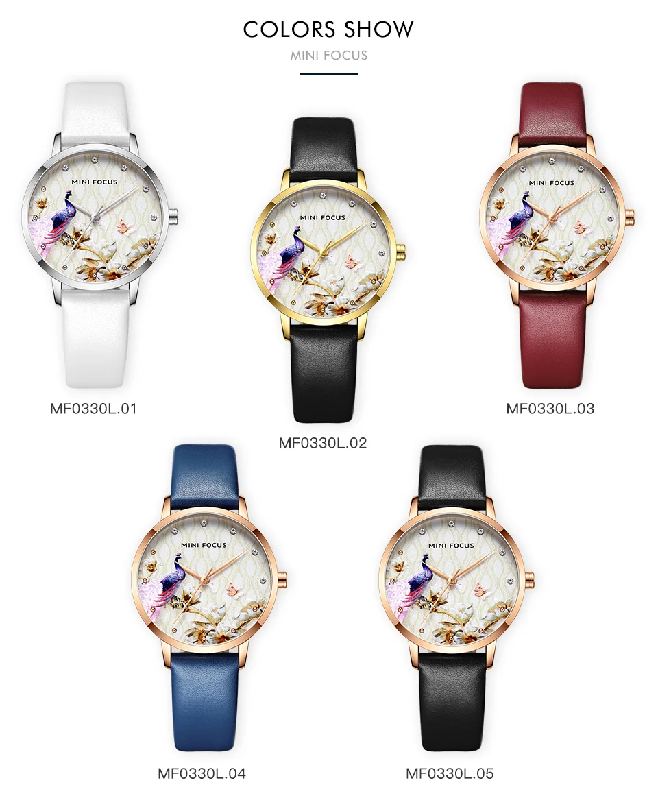 Elegant Leather Quartz Watch for Women – Premium Business Style by MINI FOCUS