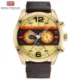 MINI FOCUS Men’s Quartz Watch Leather Strap Wristwatch OEM
