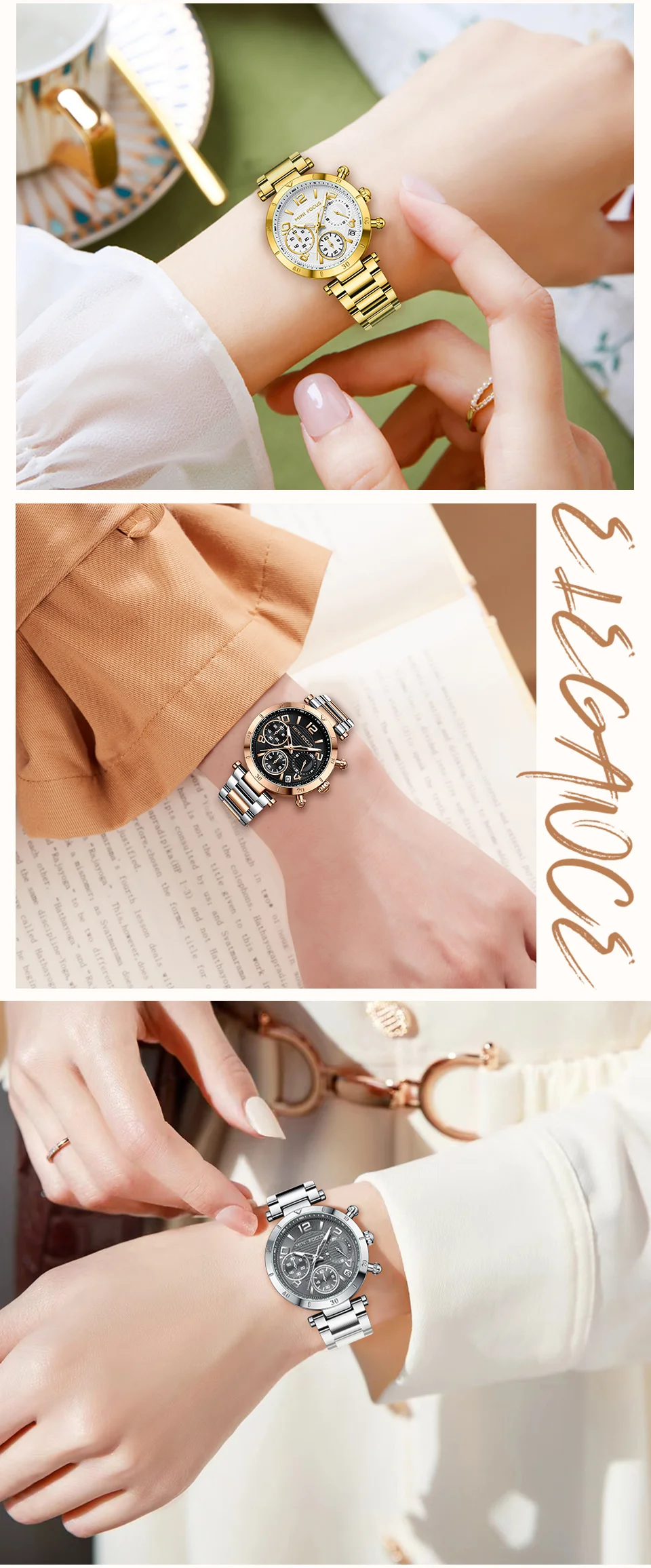 Hot Sale Women’s Fashion Quartz Watch with Small Dial & Luminous Waterproof Design Wholesale Available