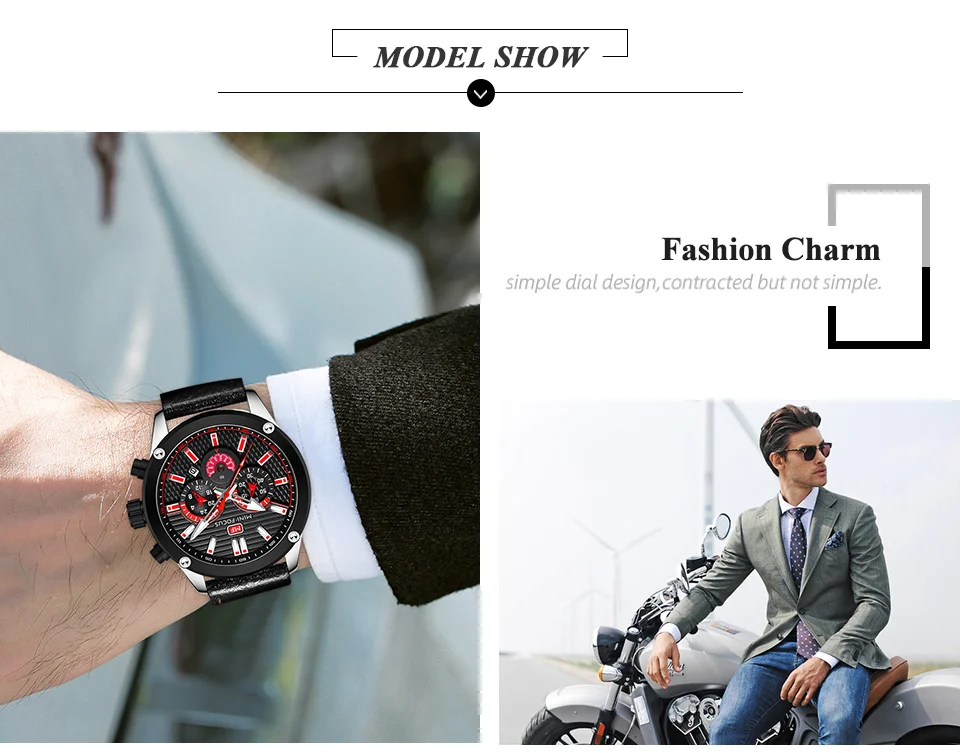 Mini Focus Men’s Quartz Sport Watch | Waterproof Leather Strap Wristwatch for Wholesale