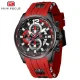 3ATM Waterproof Quartz Sport Watch for Men with Silicone