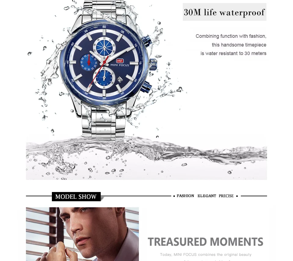 Mini Focus 0081 Men's Quartz Watch | High Quality Luminous Date Waterproof Band Fashion Accessory