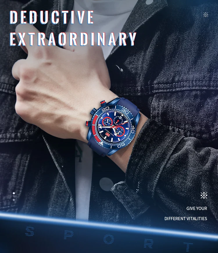 Mini Focus Casual Fashion Racing Sports Wrist Watch Men Gift Set Luxury Business Wristwatch Watch