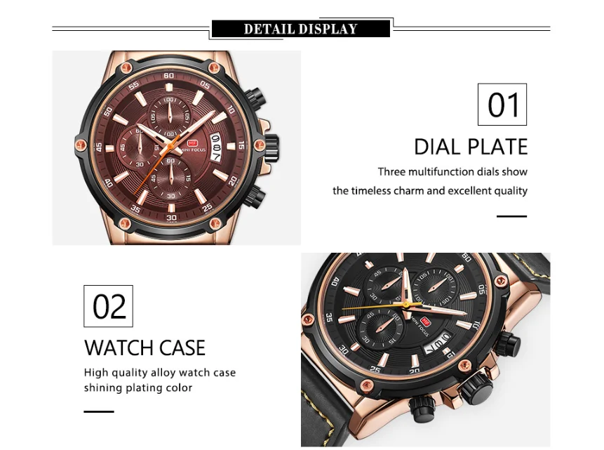 MINI FOCUS MF0175G Classic Business Men’s Watch | Waterproof Leather Quartz Watch Wholesale OEM