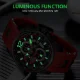 3ATM Waterproof Quartz Sport Watch for Men with Silicone