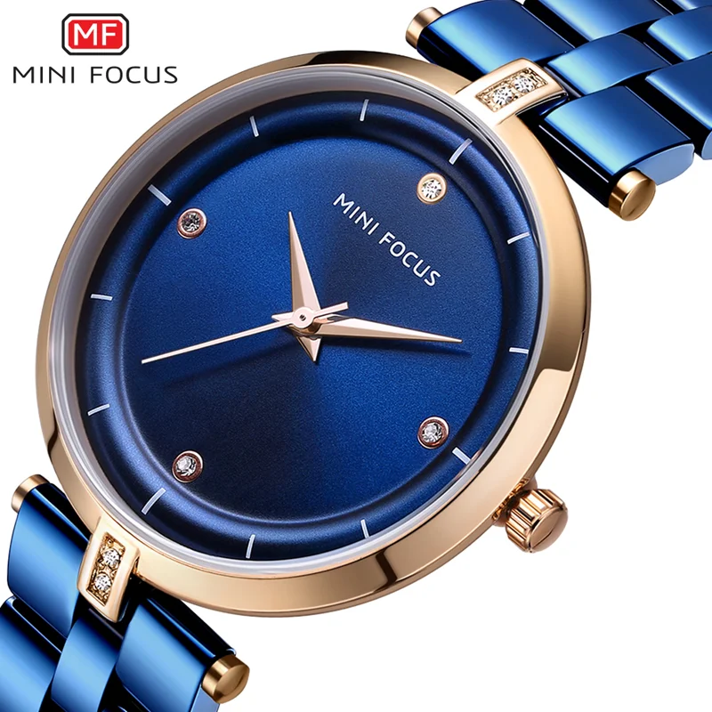 Mini Focus Women’s Stylish Quartz Watch Luxury Mesh Strap