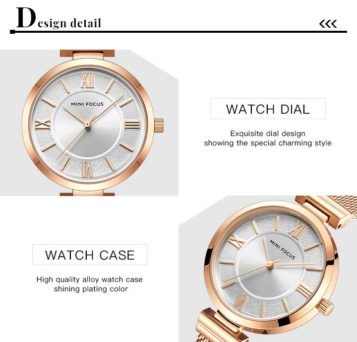 MINI FOCUS Women’s Quartz Watch | Luxury 5ATM Waterproof Sport Mesh Strap Wristwatch – Factory Wholesale